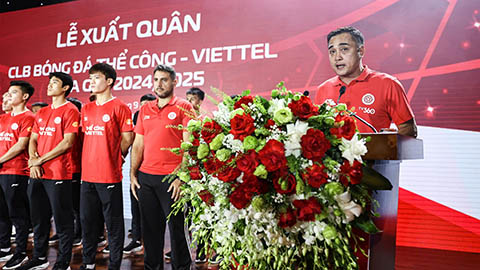 Thể Công Viettel quyết tranh cúp vô địch V.League 2024/25 với Nam Định, CAHN